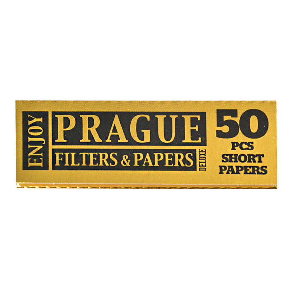 Kurze Blättchen PRAGUE PAPERS deluxe GOLD, 50 St. pro Packung