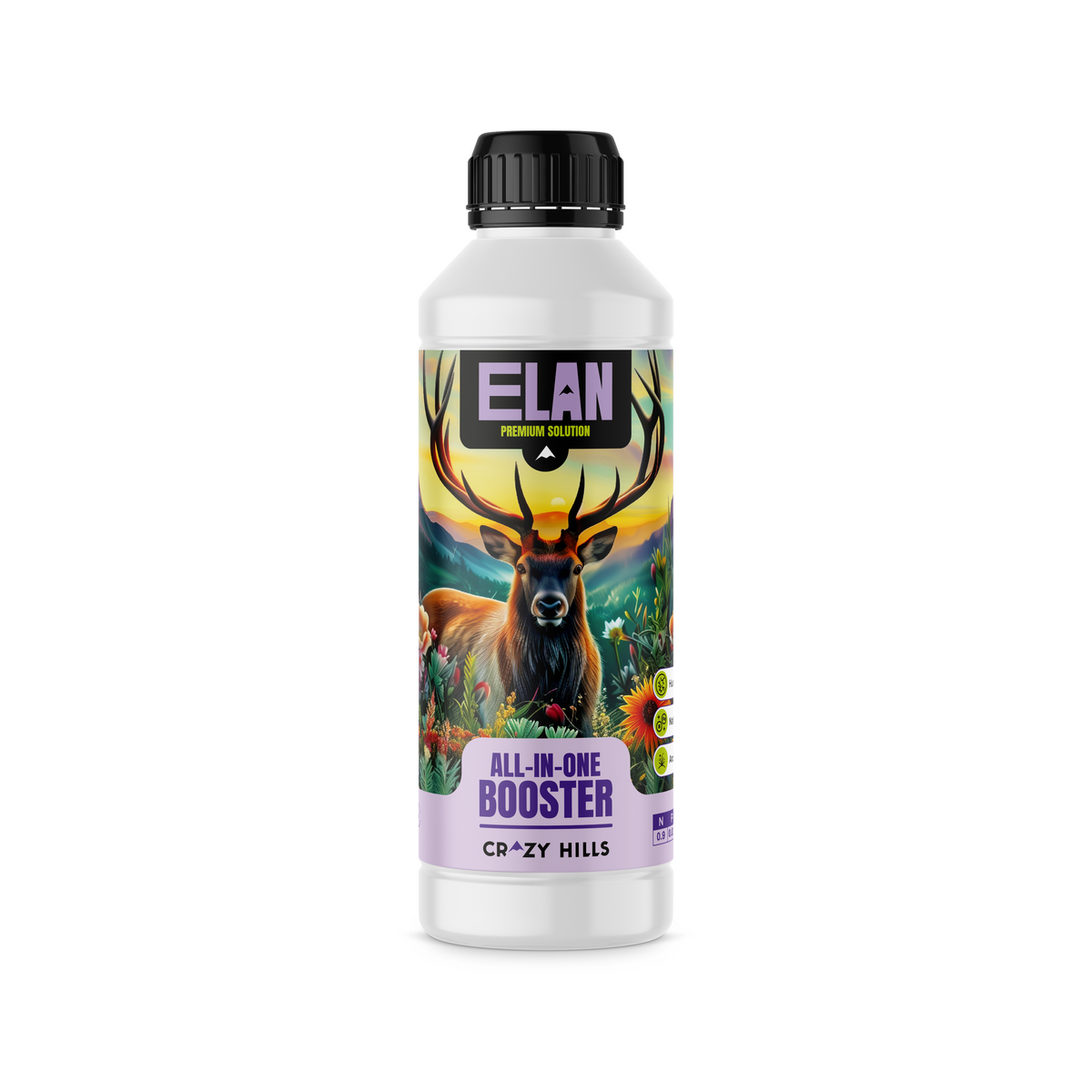 Crazy Hills Elan All-in-One Booster 500 ml Flasche
