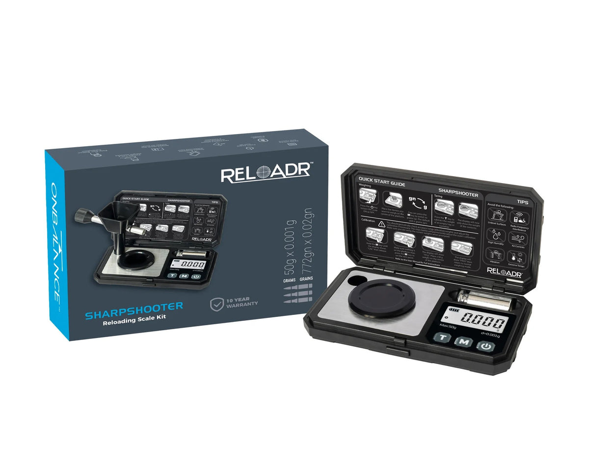 Waagen-Set On Balance Reloadr Sharpshooter scale kit, 50 g/0,001 g, schwarz