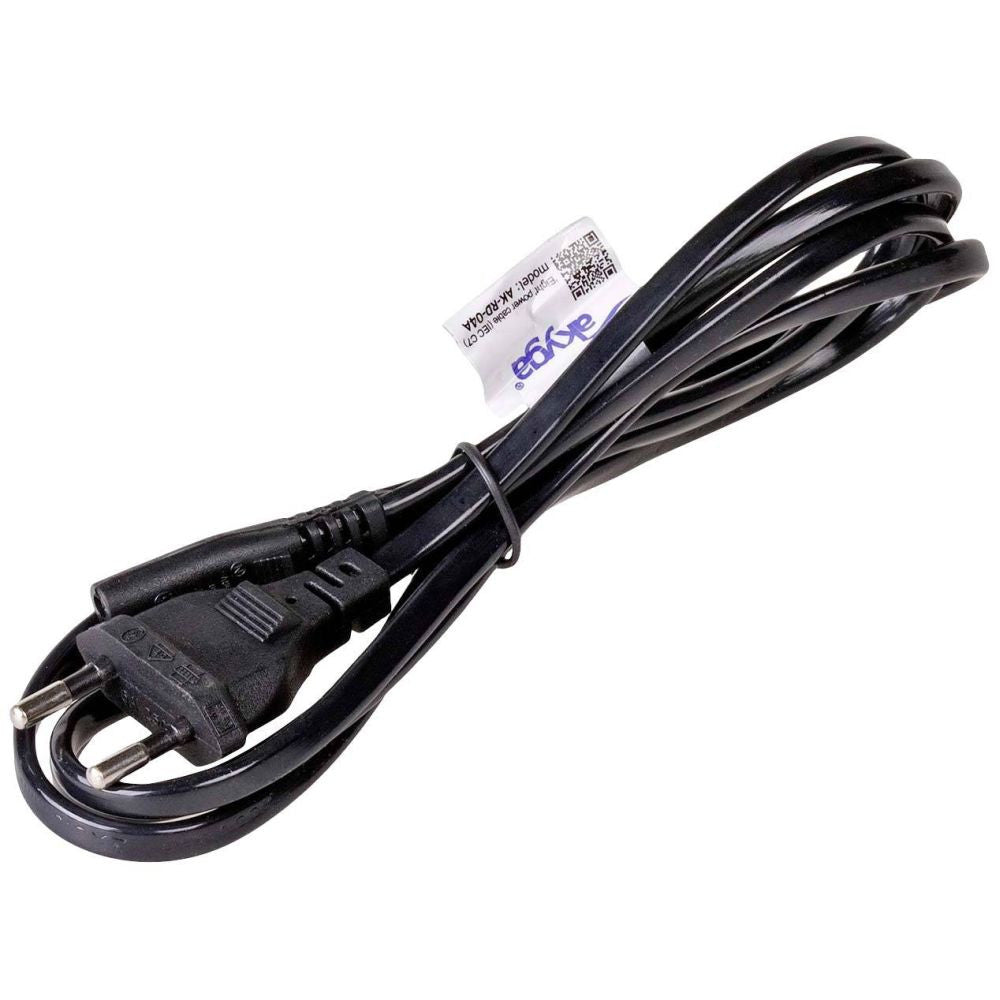 Akyga Stromkabel [1x IEC C7-Buchse - 1x Euro-Stecker] 0,50 m schwarz