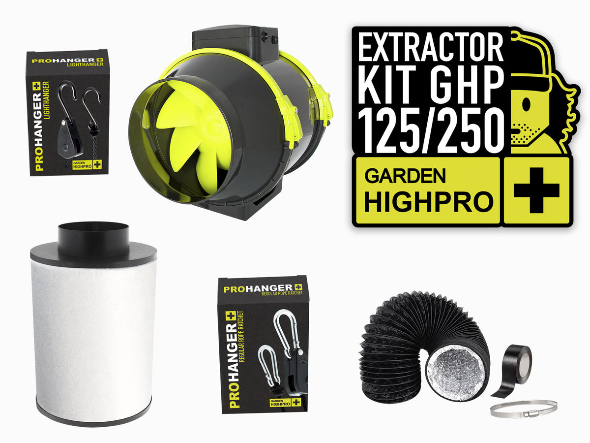 GARDEN HIGH PRO Extraktionsset 125 mm, 250 m3/h
