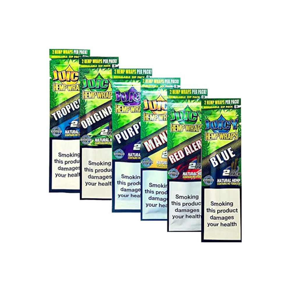 Juicy Jay's HempTerp Blunt Wraps - Hanf-Terpentin-Blunt, 2er Pack ROTER ALARM