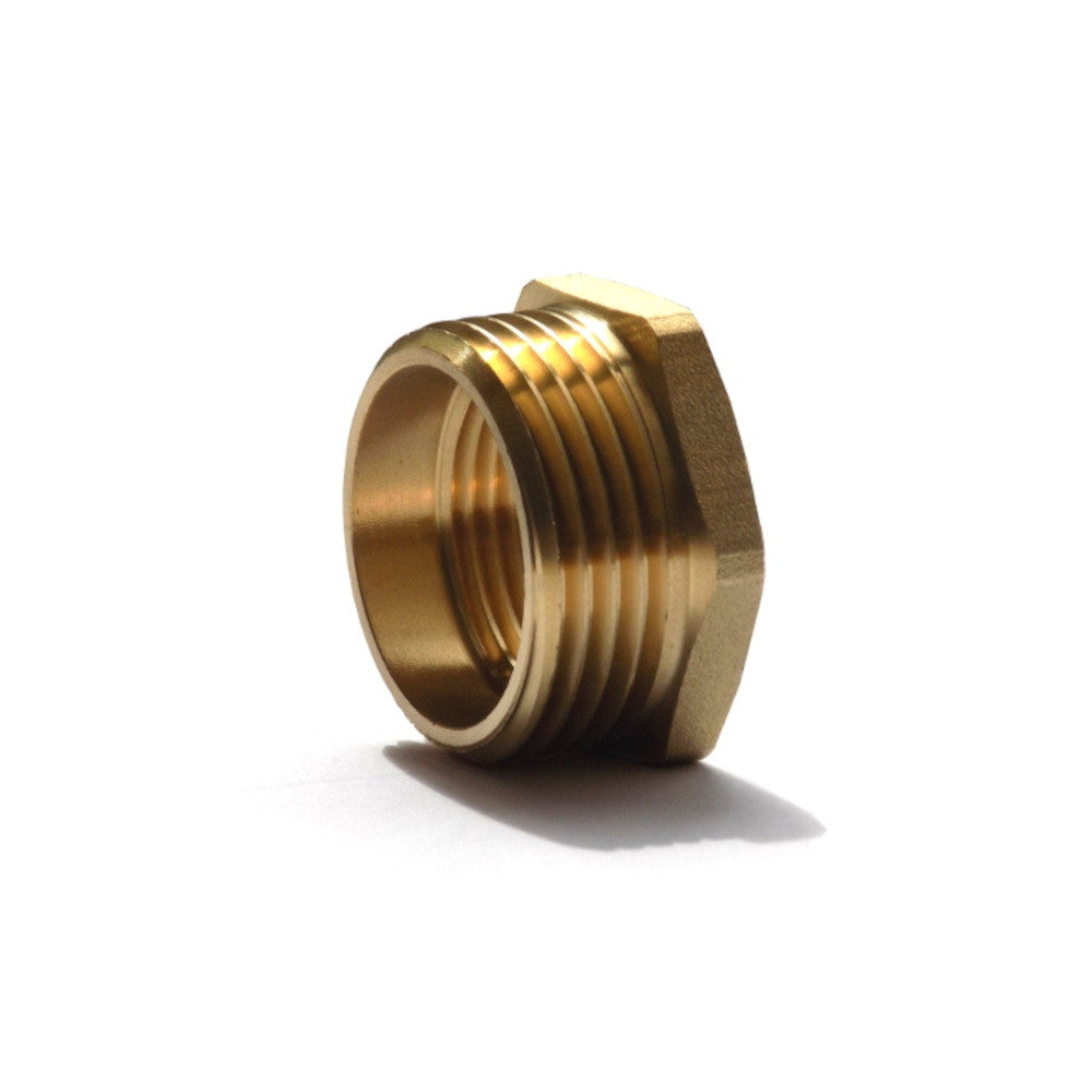 Reduzierstück mit Gewinde aus Messing - Typ: 1/2 „x1/4“