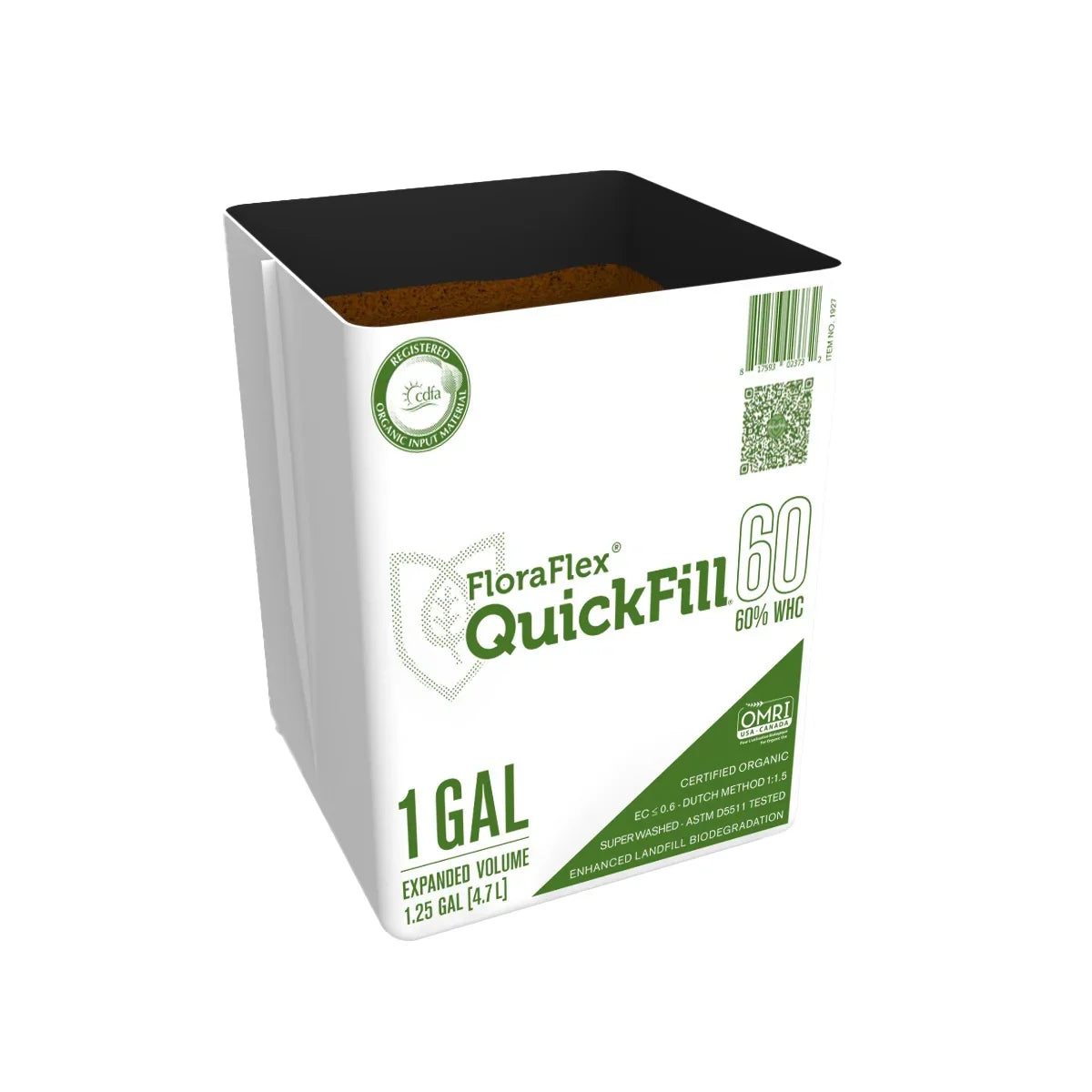 FloraFlex QuickFill Kokos-Quellbeutel 1 Gallone, 60 % WHC