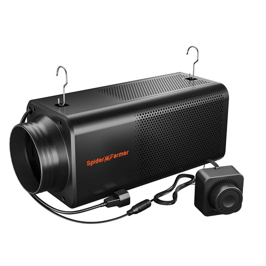Spider Farmer 2-in-1 Inline Fan mit Aktivkohlefilter – Komplettes Belüftungssystem