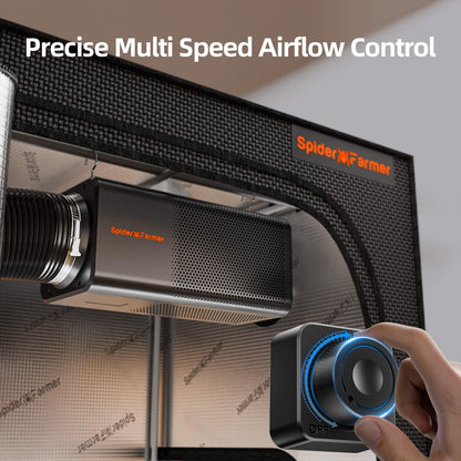 Spider Farmer 2-in-1 Inline Fan mit Aktivkohlefilter – Komplettes Belüftungssystem